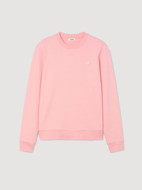 Sandro HEART PATCH SWEATSHIRT