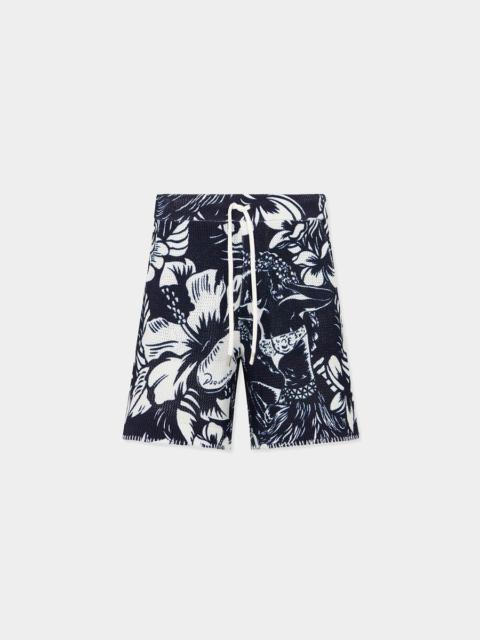 DSQUARED2 DANCING FLOWERS KNIT SHORTS