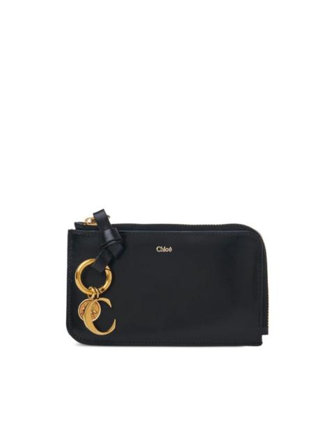 Chloé Alphabet charm zip wallet