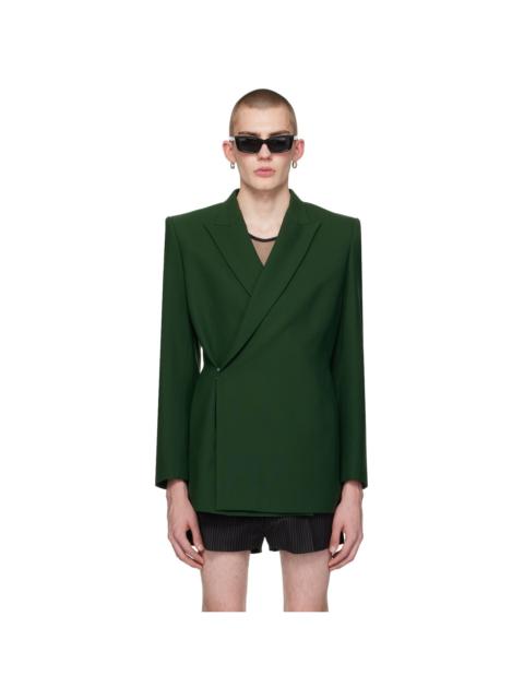 EGONLAB SSENSE Exclusive Green Blazer