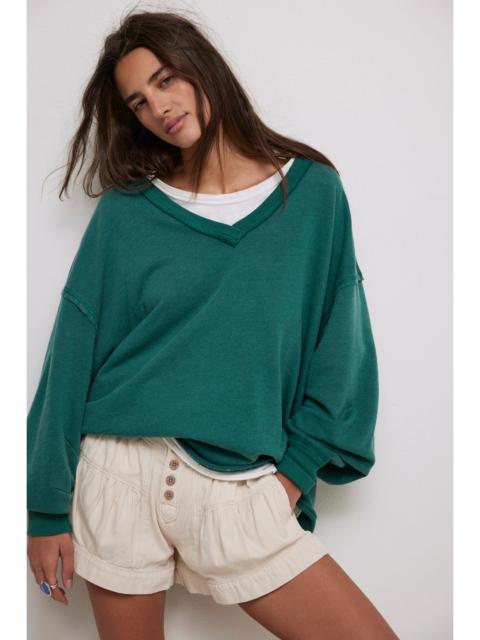 FREE PEOPLE We The Free Venice V-Neck Sweatshirt