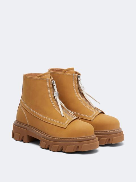 GANNI Coated ankle boots