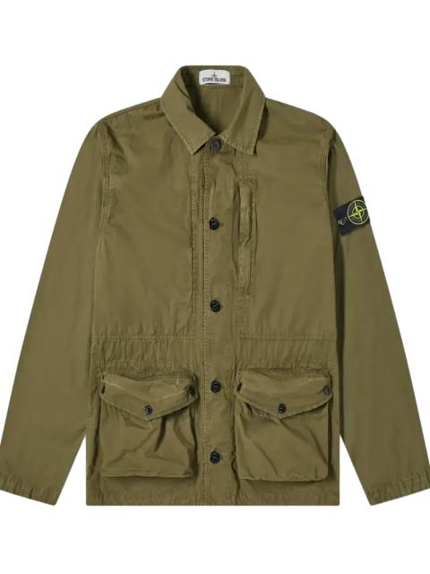 Stone Island Tela Smerigliata Canvas 3 Pocket Jacket "Olive Green" 7415439WN V0158