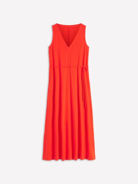 BODEN Mia V-neck Jersey Midi Dress-Firecracker Red