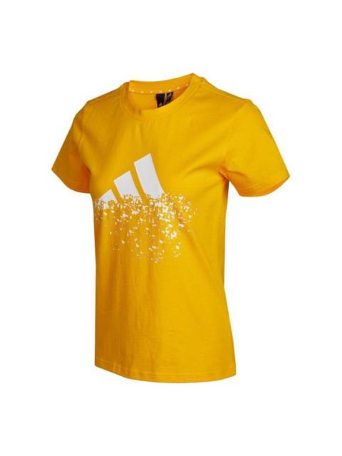 (WMNS) adidas Must Haves Badge Of Sport T-Shirt 'Yellow' HB6600