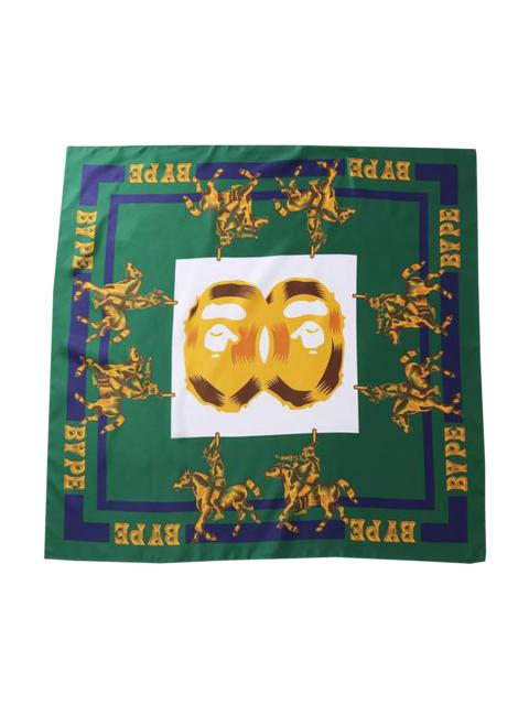 A BATHING APE® BAPE Double Ape Head Scarf 'Green'