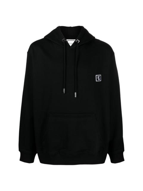 Wooyoungmi logo-embroidered cotton hoodie