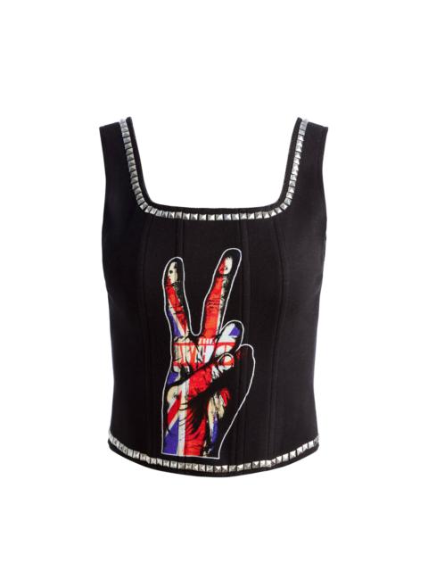 Alice + Olivia BRESLIN BAND TEE CORSET