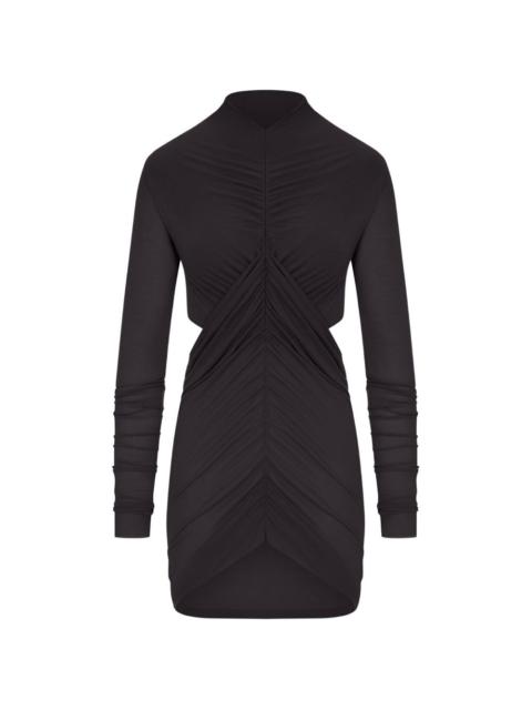 Rick Owens ruched cut-out mini dress