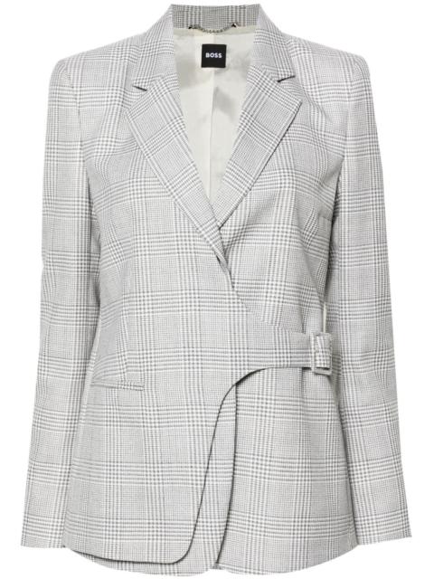 BOSS Prince of Wales check blazer