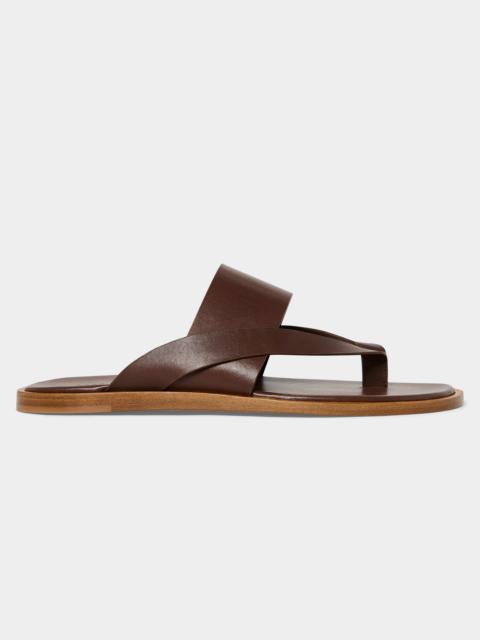 TODD SNYDER Porto Leather Crossover Sandal