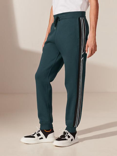 Hermès "Run H" bicolor jogging pants