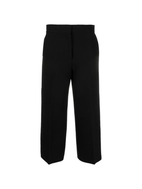 cropped wide-leg trousers