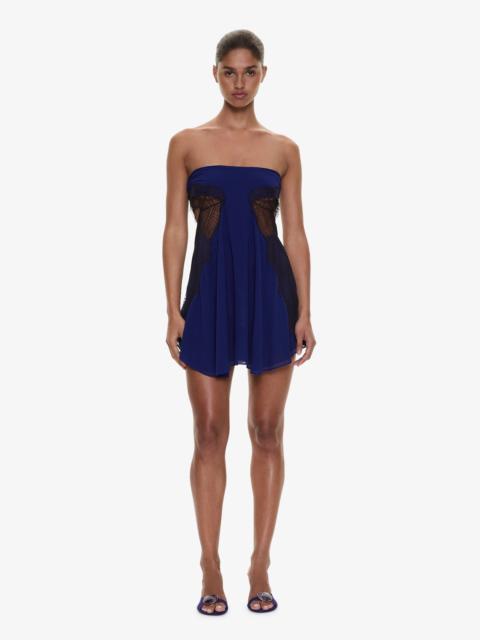 CHRISTOPHER ESBER Aira Strapless Lace Mini Dress