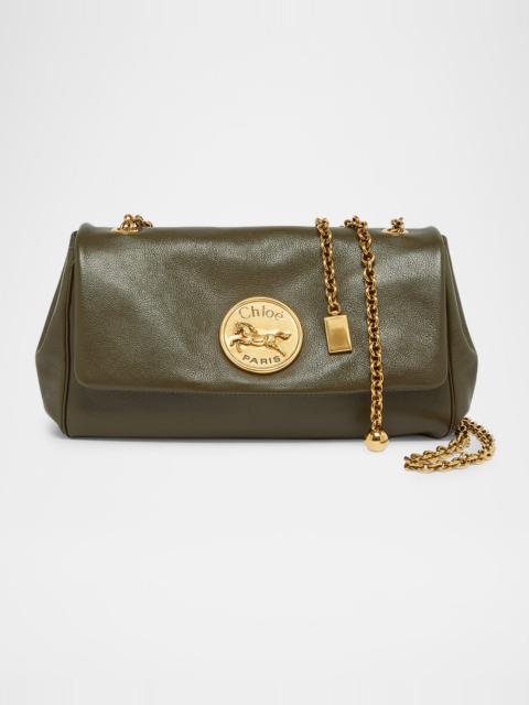 Chloé Heritage Medium Crossbody Bag in Grained Leather