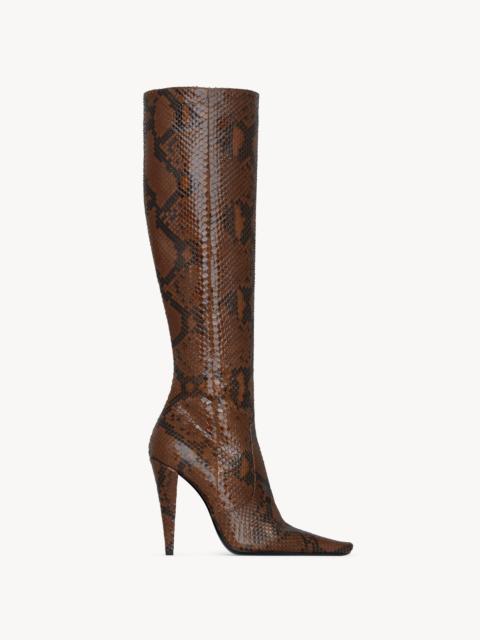 SAINT LAURENT 77 BOOTS IN PYTHON