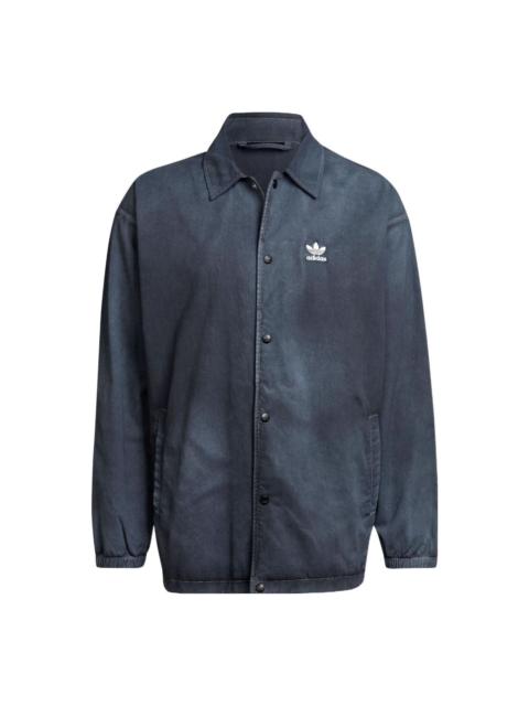 adidas adidas originals Essentials+ Dye Coach Shirt 'Black' HK7513