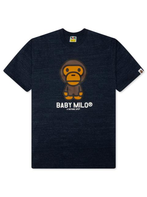 A BATHING APE® BABY MILO TEE MEN'S - NAVY