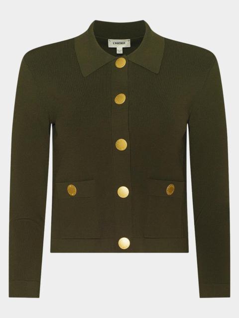 L'AGENCE Osiris Collared Cardigan