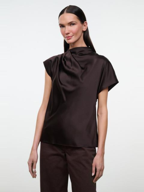STAUD STAUD DAVINA SILK TOP EARTH