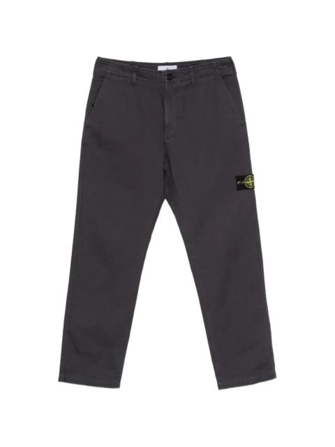 Stone Island Cotton Twill-Tc Garment Dyed Pants