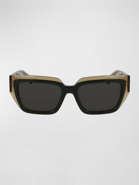 FERRAGAMO Logo Acetate Butterfly Sunglasses