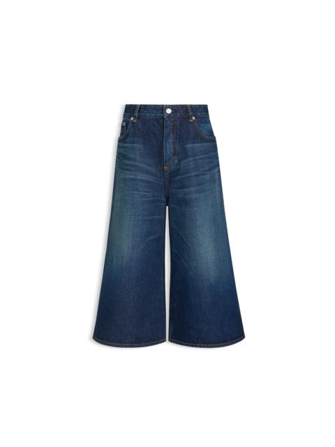 Alaïa PALAZZO DENIM SHORTS