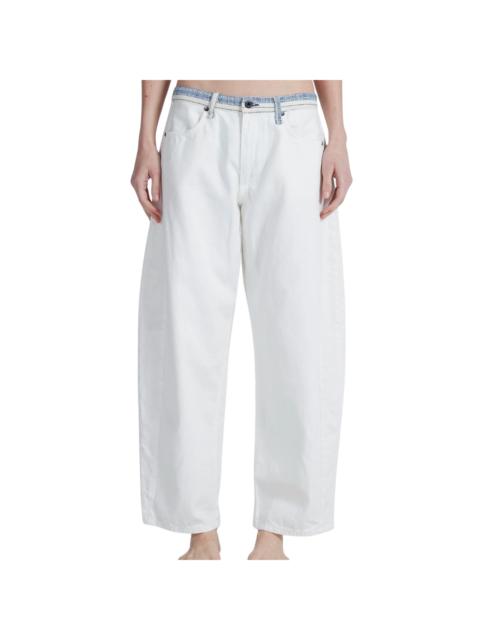 ASKK NY White Sashiko Catamaran Jean