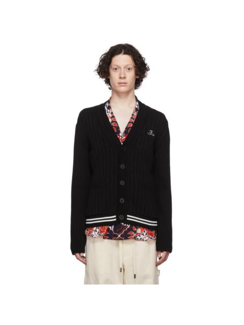 Valentino Black Cotton Cardigan