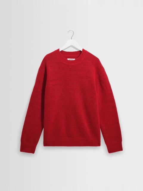 Wax London Wilde - Red Fluffy Wool Crewneck