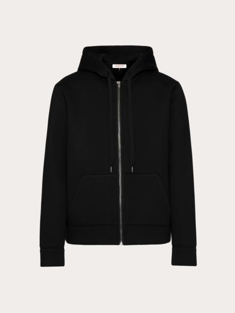 NEOPRENE SWEATSHIRT WITH HOOD AND ZIPPER