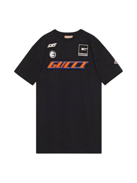 GUCCI Gucci Moto Logo Long T-Shirt 'Black' 775503-XJGBN-1082