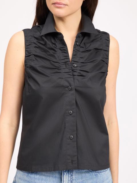 rag & bone Georgina Ruched Poplin Shirt