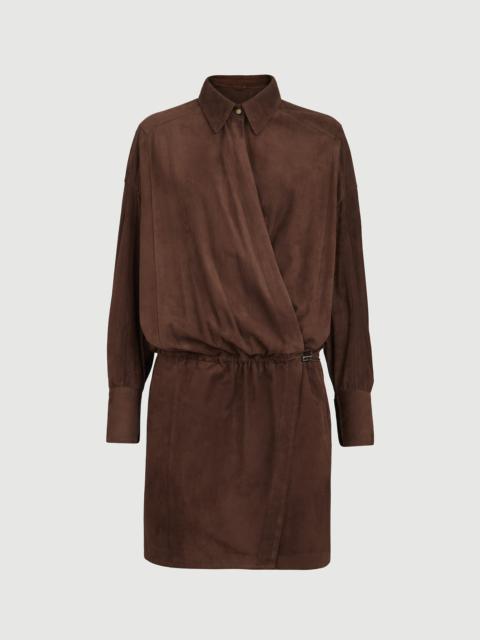 Brunello Cucinelli Suede shirt dress