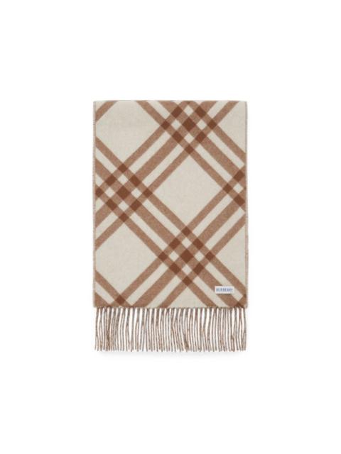 Burberry Check cashmere scarf