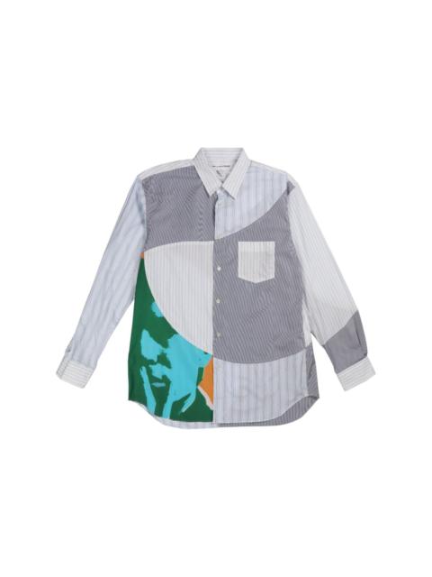 patchwork cotton shirt