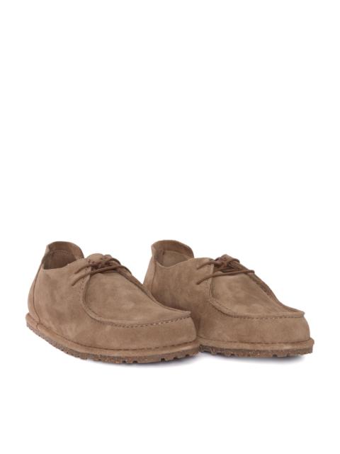BIRKENSTOCK Utti Lace N gray taupe, Suede Leather Tortora Sole In Eva Loafer