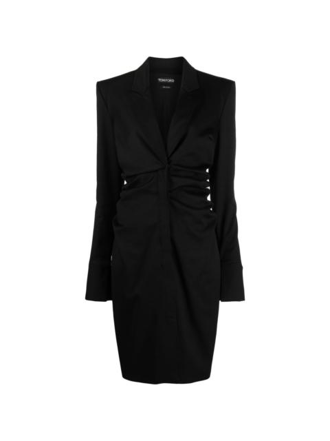 TOM FORD ruch tailored mididress