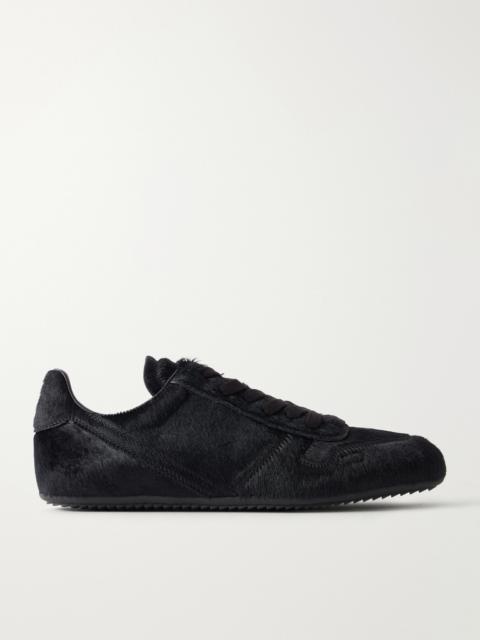 Rick Owens Minimal Sneaks Calf-hair And Leather Sneakers