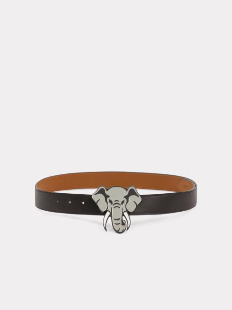 KENZO KENZO Elephant' wide reversible leather belt