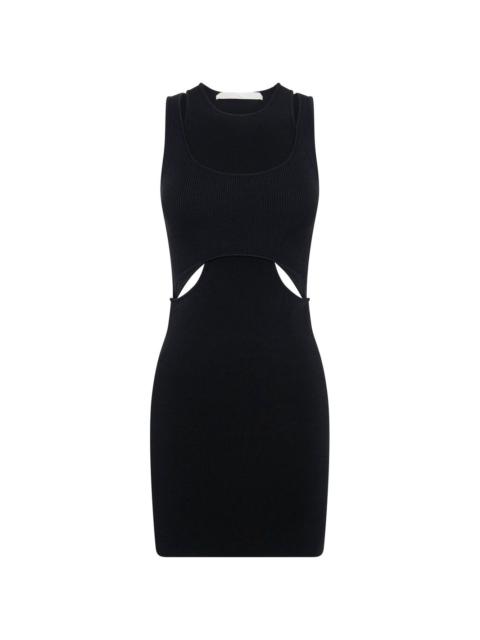 Dion Lee cut-out detail layered mini dress