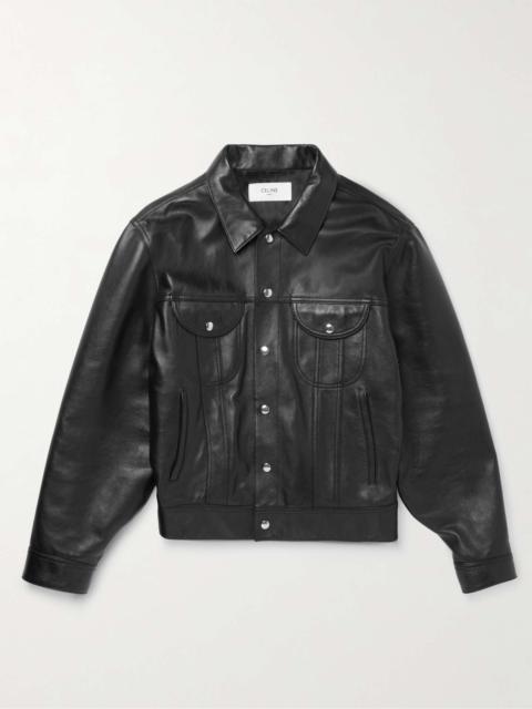 ジャケット Celine Embroidered trucker jacket CELINE CELINE Trucker Jacket 'Charcoal Wash' | goat | REVERSIBLE