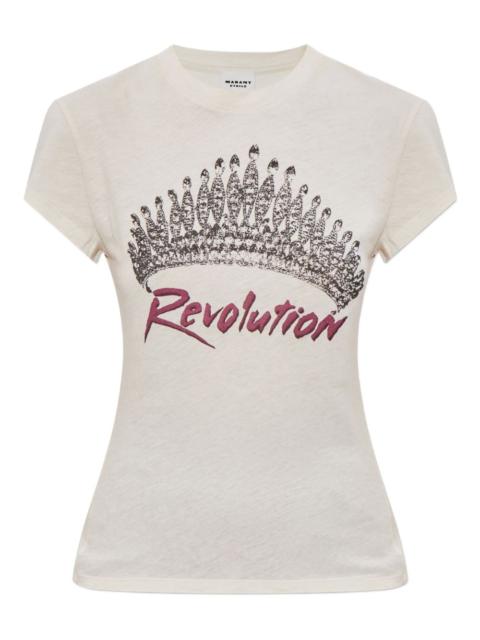 Isabel Marant Étoile crown print T-shirt