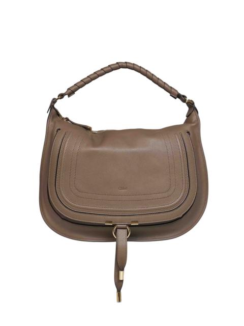 Chloé Deep taupe Marcie small shoulder bag