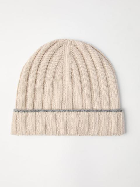 Brunello Cucinelli Cashmere rib knit beanie