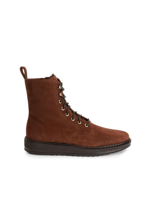 Bassline lace-up suede boots