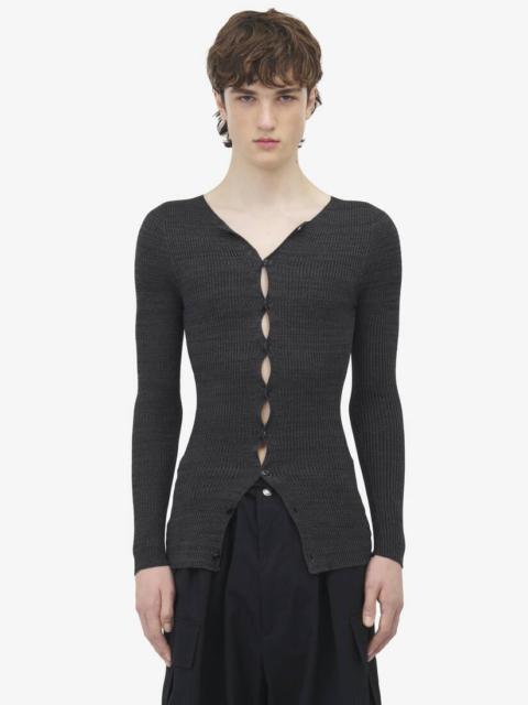 Alexander McQueen Rib Knit Cardigan