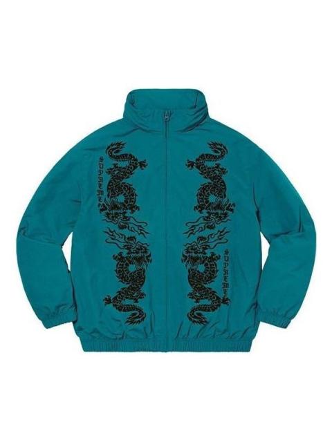 Supreme Supreme Dragon Track Jacket 'Teal Black' SUP-SS21-760