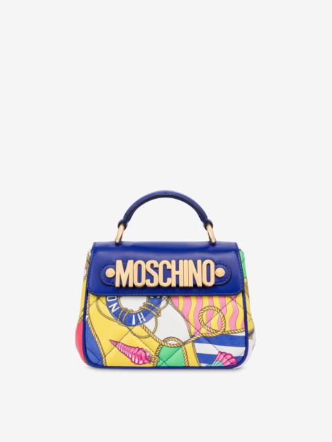 Moschino ALL-OVER NAUTICAL SMALL HANDBAG