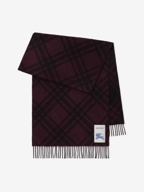 Burberry Check Alpaca Wool Scarf